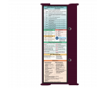 WhiteCoat Clipboard® Trifold - Wine Physical Therapy Edition
